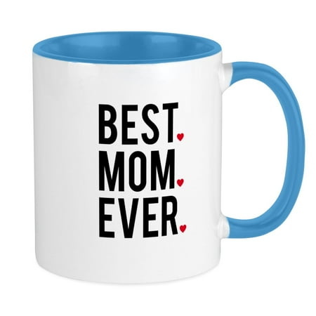 

CafePress - Best Mom Ever Mugs - Ceramic Coffee Tea Novelty Mug Cup 11 oz