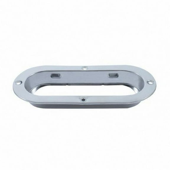 United Pacific 20487B Clearance Light Bezel   Stainless, 6", Oval Mounting