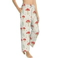 thumbnail image 2 of Xecao Flat Mushrooms Women's Straight Lounge Pajama Pants: The Epitome of Relaxed Sleepwear, 2 of 9