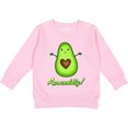 thumbnail image 2 of Inktastic Avocuddly Cute Avocado Toddler Sweatshirt, 2 of 4