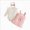 O177-Pink, variant on 0-3 Months Newborn Girls Long Sleeved Romper Top Overalls Skirt And Hair Tie Set Sleepwear Warm Jumpsuit Unisex Fall Winter