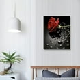 thumbnail image 3 of Nawypu Black And White Red Rose Poster Canvas Painting Wall Art Living Room Bedroom Home Decoration Mural 16x20 inch, 3 of 4