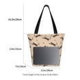 thumbnail image 3 of KLL Tote Bag for Women Leopard Print Print Shopping Grocery Reusable Bags for Office School Shopping Travel, 3 of 6