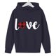 thumbnail image 3 of Sudadera con capucha y estampado de corazón de San Valentín, sudadera de manga larga para niños y niñas, chaqueta para niñas de talla mediana y grande., 3 of 7