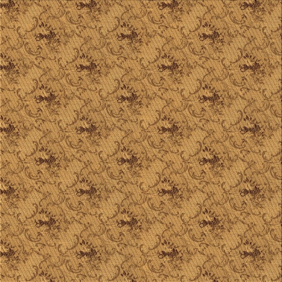 Ahgly Company Machine Washable Indoor Square Transitional Mahogany Brown Area Rugs, 8' Square