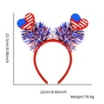 thumbnail image 2 of 250 Anniversary Flag 4Th Of July Headbands Patriotic Party Hair Accessories Independence Day Headbands Glitter Headbands Women’S Hair Accessories, Independence Day Party Decorative, 2 of 7