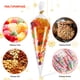 thumbnail image 5 of EeaseMX 1 juego de bolsas de celofán transparentes cónicas para dulces, bolsas de celofán con lazos., 5 of 8