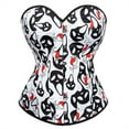 thumbnail image 1 of Grebrafan Hauts Corset pour Femmes Mode Sortie Nocturne Bustier Blanc 6TG, 1 of 5