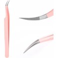 thumbnail image 1 of Pinces à Cils pour Extensions de Cils Professionnelles Pinces à Cils en Fibre Pinces de Précision pour Extensions de Cils Volume Individuel Pinces de Précision, 1 of 7