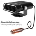thumbnail image 4 of HLONK 2022 Portable Car Heater  Fast Heating Quickly Defrost Defogger Demister Heat Cooling Fan   24V Auto Dryer Windshield Defroster Car Heater Plug into Cigarette Lighter (black), 4 of 14