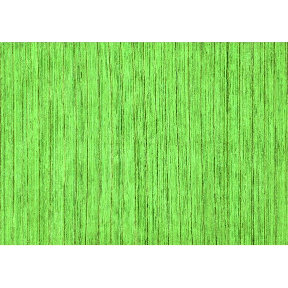 Ahgly Company Indoor Rectangle Solid Green Modern Area Rugs, 7' x 9'