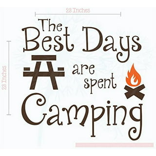 Welcome to Our Campsite Vinyl Decal Camping Light Bucket Decal RV Decal,  Camping Decor, Light Bucket Decal 