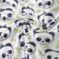 thumbnail image 4 of SKYSONIC Velvet Plush Throw Thermal Blanket 4 x 5 FT Panda Leaves Flannel Fleece Blanket for Women Kids Couch Bed Sofa Car, 4 of 5