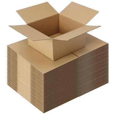 40 Packs 7x7x4 Shipping Boxes, Gift Cardboard Boxes for Shipping Small Business Party, Brown