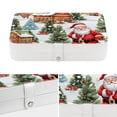 thumbnail image 4 of Christmas Portable PU Leather Jewelry Box with Removable Compartment, Bracelet Holder, and Jewelry Display, 4 of 6