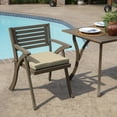 thumbnail image 3 of ARDEN Outdoor Seat or Rocking Chair Cushion, 19 x 18, Water Repellent, Fade Resistant, Tan Leala, 3 of 13