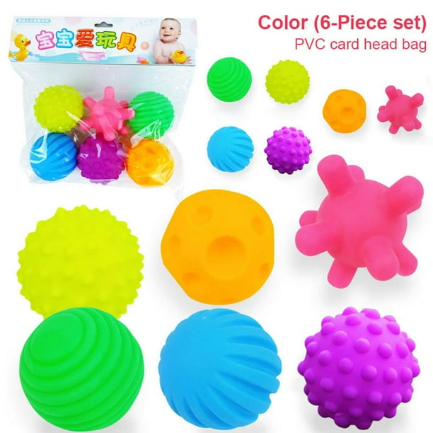 De Bolas Sensoriales De Goma Con Textura Para Niños, Juguetes Para Niños, Juego De Bolas Multitáctiles, Pelota Táctil De Masaje, Atrapar La Pelota A Mano 1 Juego Cateissary FN003110-00