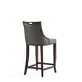 thumbnail image 5 of Manhattan Comfort Emperor 27" Faux Leather Counter Stool in Pebble, 5 of 11
