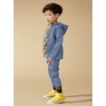 thumbnail image 3 of Little Star Organic Toddler Unisex 2 Pc Long Sleeve Hoodie and Jogger Pants Set, Size 12M-5T, 3 of 7