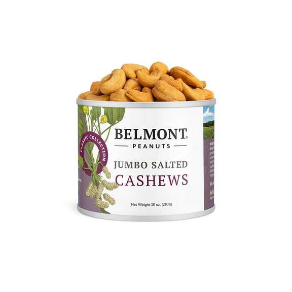 Belmont Peanuts Cashews Virginia Peanuts, 10 oz