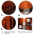 thumbnail image 3 of Designart "Canada Orange Autumn Euphony IV" Trees Wall Art Living Room, 3 of 5