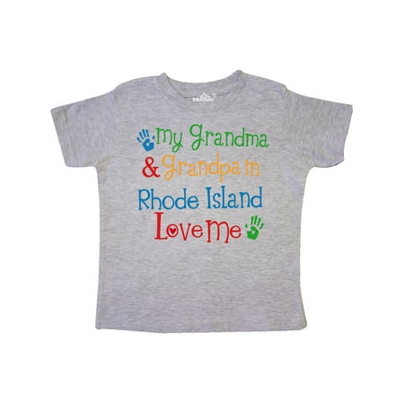 

Inktastic Rhode island Grandma Loves Me Gift Toddler Boy or Toddler Girl T-Shirt