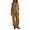 Beige, variant on Corduroy Overalls for Women Wide Leg Bib Pants Adjustable Romper Jumpsuit with Pockets Beige L