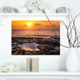 thumbnail image 1 of Colorful Rocky Coast at Sunset - Oversized Beach Canvas Artwork, 1 of 3
