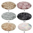 thumbnail image 3 of Fluffy Colorful Shag Round Area Rug Plush Carpet For Kids Girls Living Room Bedroom Decor Multicolor Area Rug (Round) Dark Gray 200*200cm, 3 of 4