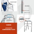 thumbnail image 4 of Andadera Caminadora Magnimed Color Plata Altura Ajustable Plegable, 4 of 4