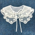 thumbnail image 6 of SPRING PARK Casual Lace Decorative False Shirt Collar Sweater DressCloud Shoulder Detachable Collar Choker Blouse Collar, 6 of 7