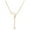 Gold, variant on Guodhu Dainty Lariat Necklace for Women Half Moon and Star Designed Y Long Chain Drop with Bar Pendant | Jewelry Accessories | Gifts for Her