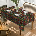 thumbnail image 2 of Mexico Square Tablecloth 60x60 Inch, Halloween Cinco De Mayo Fiesta Design Washable Seasonal Table Cover for Party Picnic Dinner Decor, 2 of 6