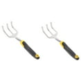 thumbnail image 4 of Raindrops 2pcs Hand Cultivator Garden Tool 3 Prong Rake Nonslip Handle Cultivator Garden Hand Tool, 4 of 8