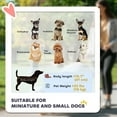 thumbnail image 4 of PawHut Poussette de Luxe pour Animaux, Chariot de Voyage Léger pour Chien et Chat avec 3 Roues en Caoutchouc, Conception Pliable à un Clic, Auvent Ajustable, Porte-Fenêtre en Maille Zippée, Rouge, 4 of 10