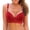 Red, variant on Gymayou Women Wireless Nursing Bra Front Snap Button Closure Breathable Mesh Maternity Bra Underarm Smoothing Beige L