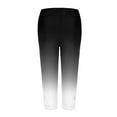 thumbnail image 7 of Diufon Womens Yoga Capris Pant Cutout Bottom Gym Leggings Plus Size Stretch High Waisted Tight Trouser (XX-Large, Black), 7 of 7