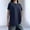 Navy, variant on White Women'S T Shirts Refreshing Short Sleeve Crew Neck Pull-on T-Shirts Outdoor Cotton Solid Pullover Modern Tops White,M