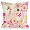 "Peacock" Indoor Throw Pillow by Mary Beth, 18"x18"