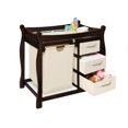 Badger Basket Sleigh Style Changing Table with Hamper & Three BasketsFinishEspresso