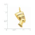 thumbnail image 3 of 14k Yellow Gold Nefertiti Charm Pendant, 3 of 3