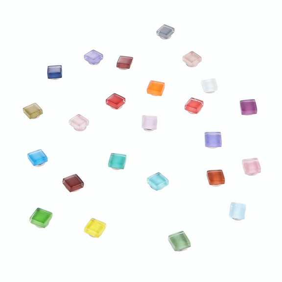 Dalidasy 24 Glass Refrigerator Magnets Mosaic Fridge Magnets Colorful Decorative Magnets for Office Whiteboard