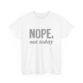 thumbnail image 2 of Nope Not Today Women's Short Sleeve Graphic T-Shirt 1 Pcs Tee 100% Heavy Cotton - Comfortable Crew Neck, Soft Tees Casual Tops, 2 of 6