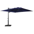 thumbnail image 7 of Boyel Living 10 x 13 FT Offset Patio Umbrella - w/Base, Offset Cantilever Patio Outdoor Sun Umbrella, Crank System & 90° Adjustable Tilt, Navy Blue, 7 of 7