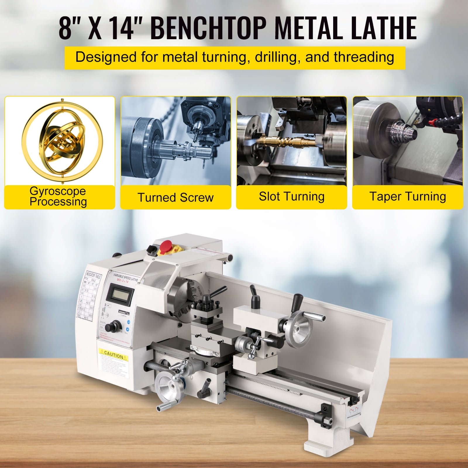 VEVOR Mini Metal Lathe 8