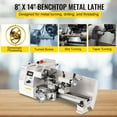 thumbnail image 2 of VEVOR Mini Tour à Métaux 8"x14 Pouces Machine de Travail du Métal Vitesse Variable 2250 Tr/min 600W, 2 of 9