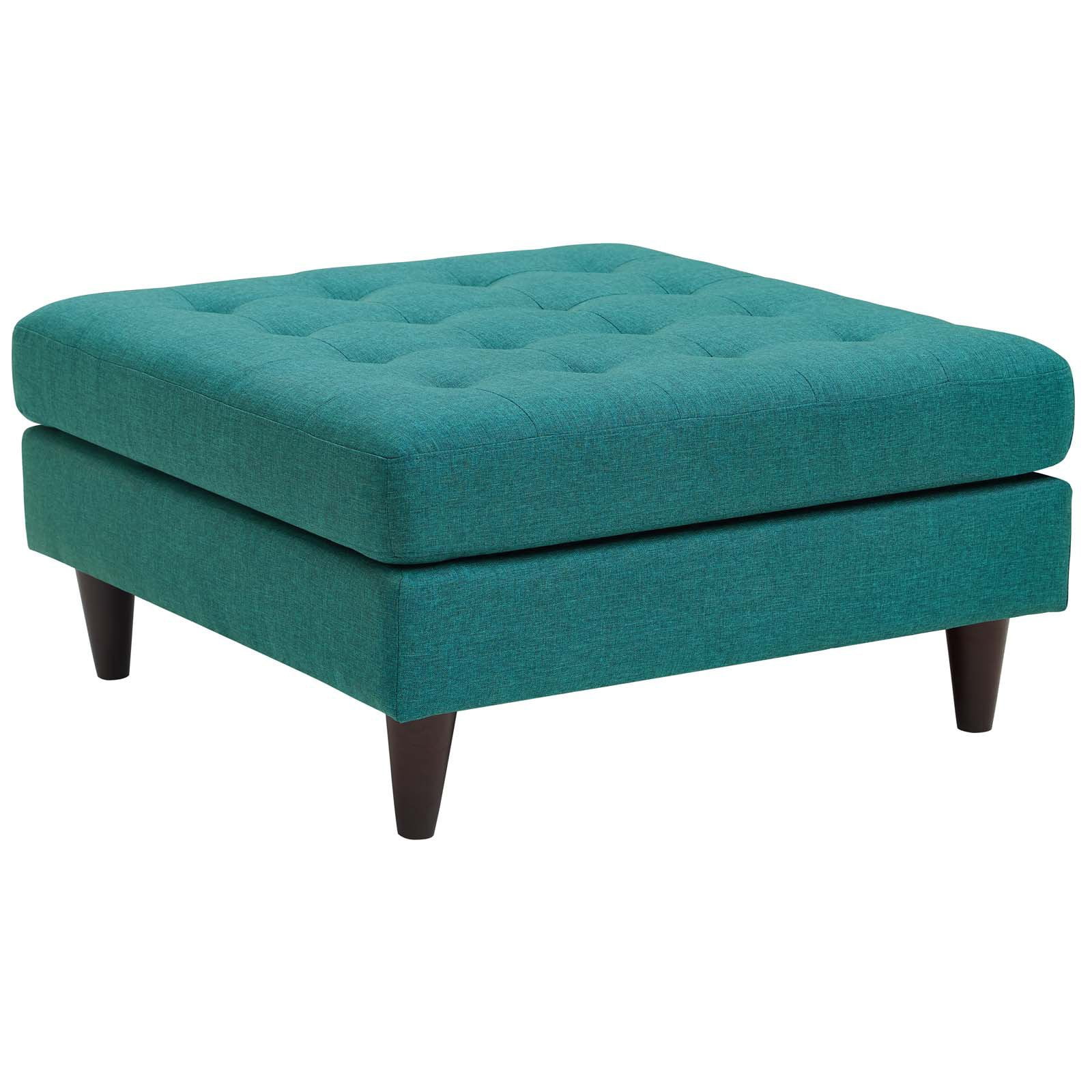Modway Empress Upholstered Fabric Large Ottoman, Multiple Colors