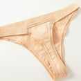 thumbnail image 4 of Arnsht Women's Thong Bikini Bottom Low-Rise Seamless Swimwear V-Style Cheeky Bikini Thong Summer Beachwear Beige M, 4 of 4