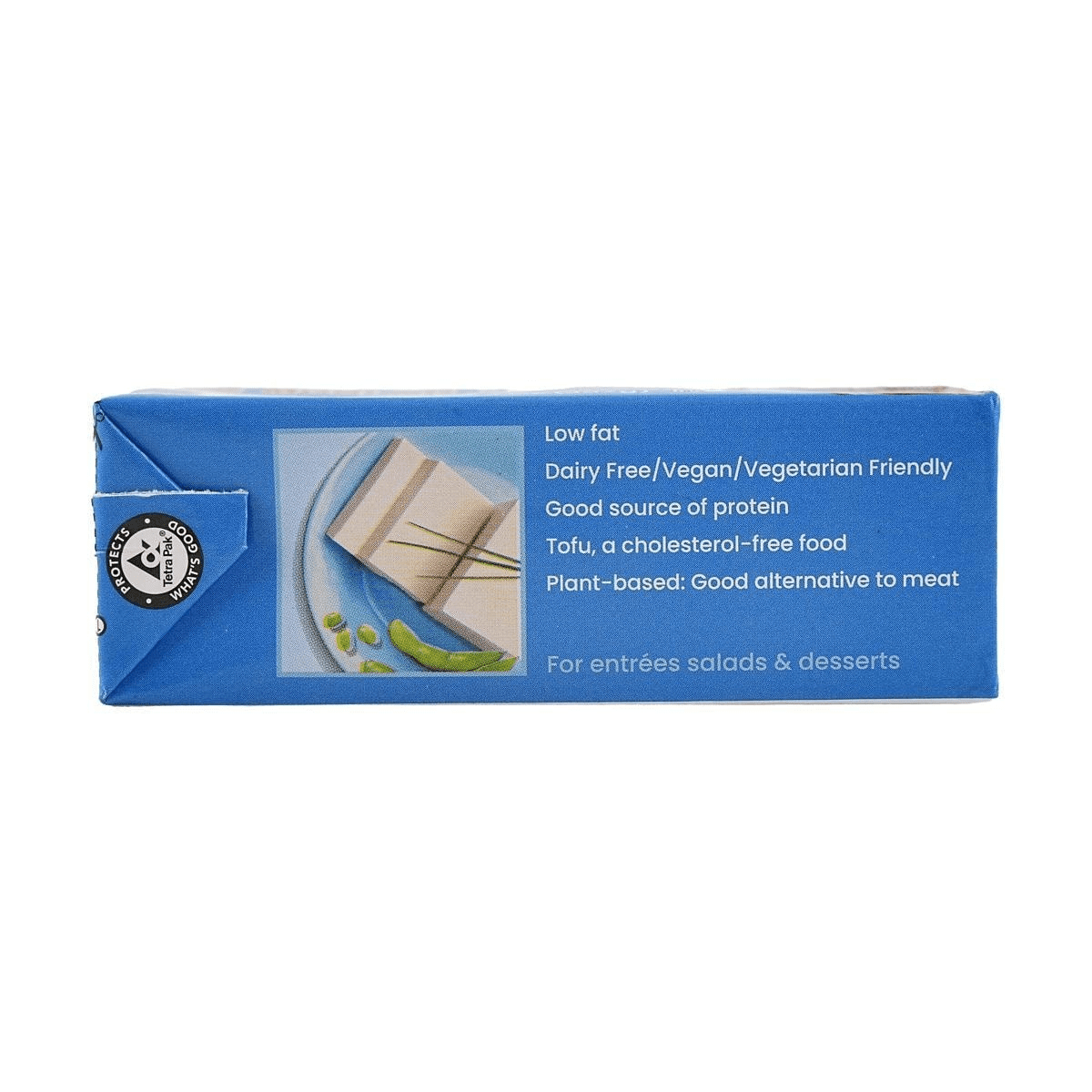 (4 pack) Mori-Nu Silken Tofu Firm Blue 10.8oz/(307g), Block Form, Plastic Tub Container, Contains Soy