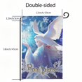 thumbnail image 3 of PHYHOO Winter garden flags double-sided, be kind flag Christmas courtyard outdoor lawn farmhouse decor, earth peace small outdoor yard flag White, 3 of 6